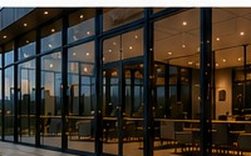 Commercial storefront glass